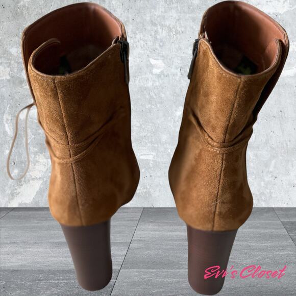 Sam Edelman Winnie Anchropologie Boots Suede-Leather Embroidered Floral 10 US - Picture 7 of 8